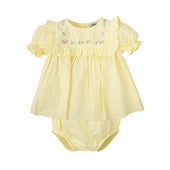 Babidu Baby Girl Lemon Embroidered Blouse and Shorts Set